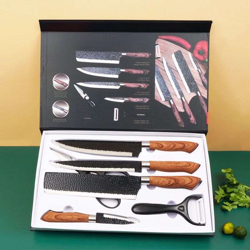 6 PCS Kitchen Knife Sets, Steel Kitchen Knives Set Tools